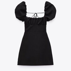 Zara linen blend dress